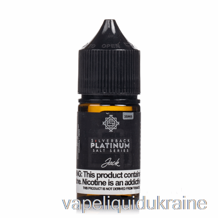 Vape Liquid Ukraine Jack - Silverback Platinum Series Salts - 30mL 25mg